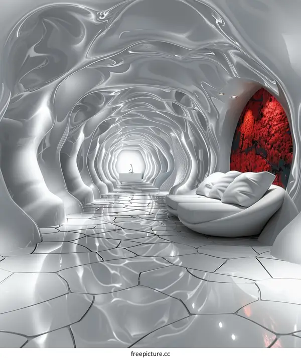 White Organic Architecture Interior