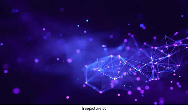 Abstract Digital Network Art Design