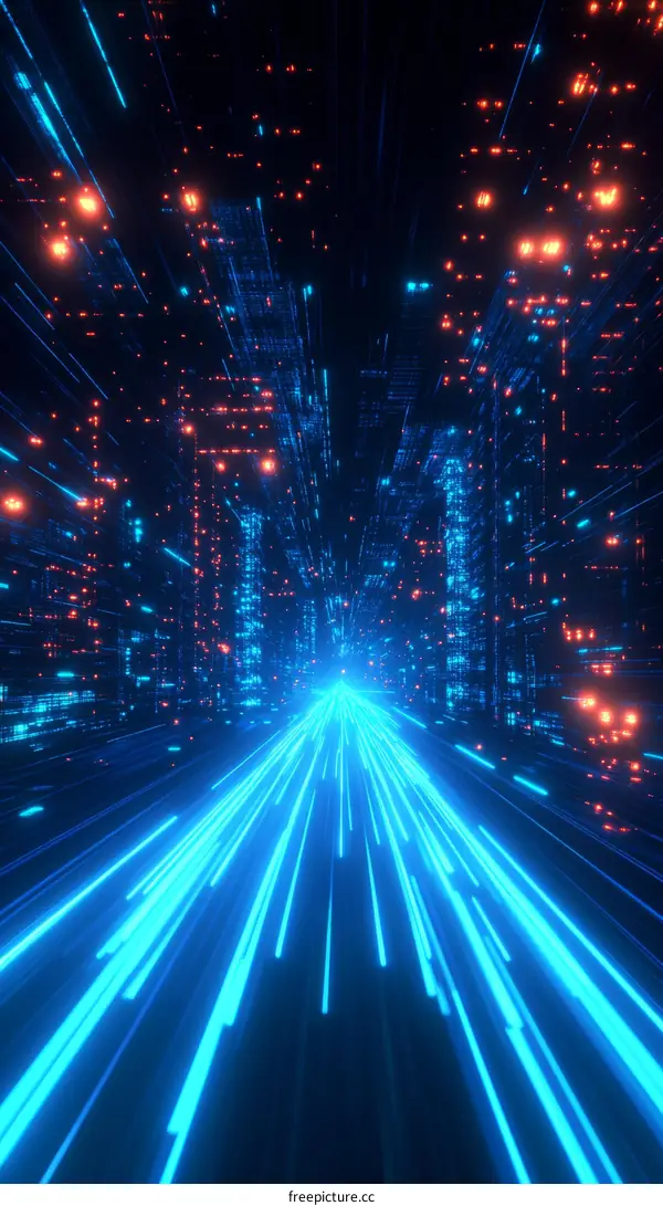 Futuristic City Digital Highway