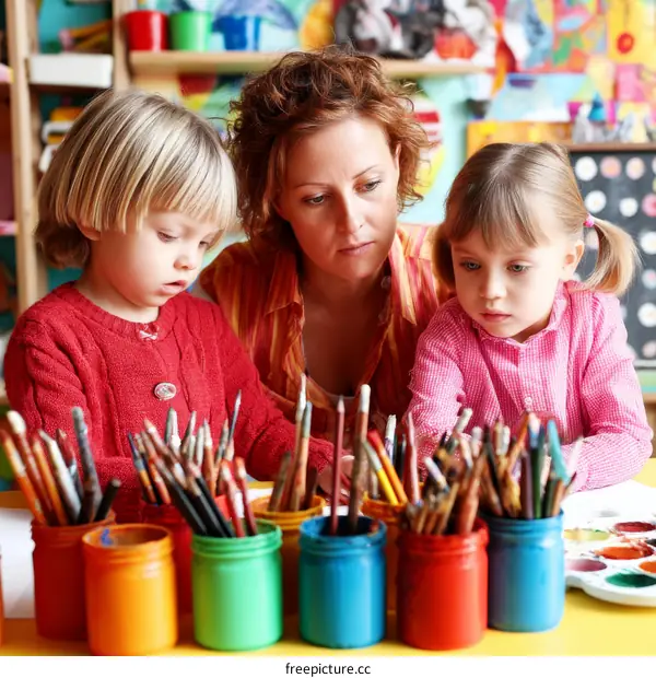 Preschool Children Learning Creativity