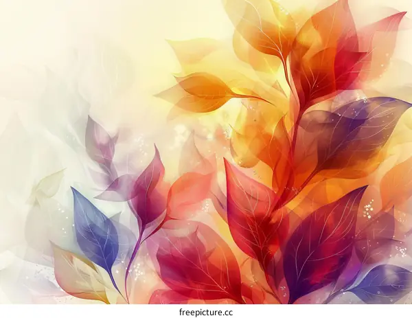 Watercolor Leaves Illustration