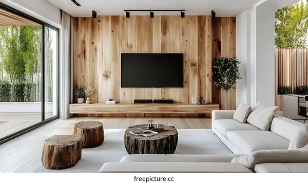 Modern Rustic Living Room Interior Design
