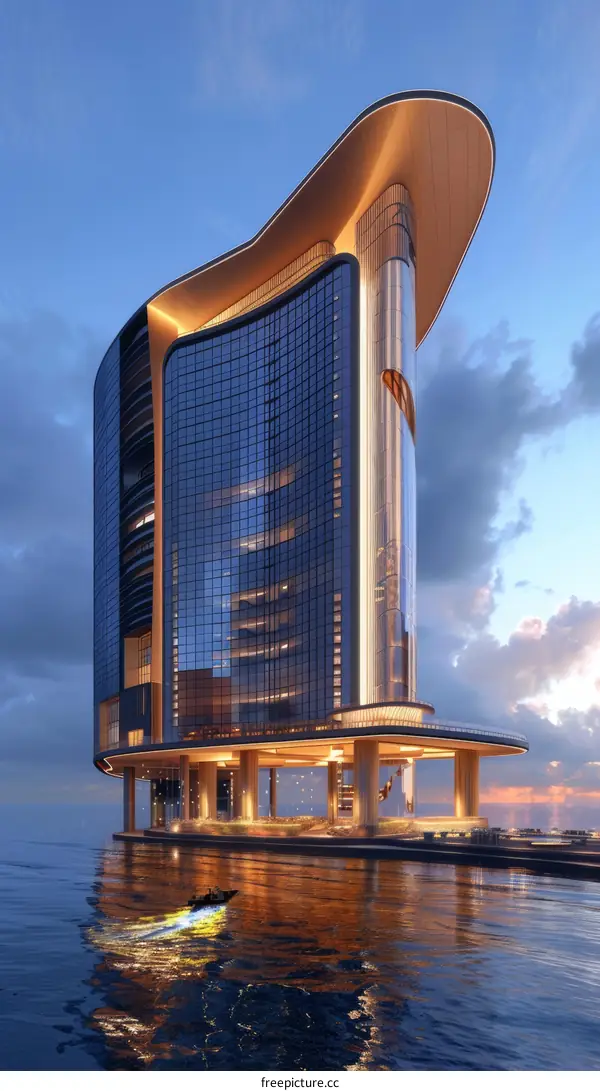 Stunning Modern Architectural Design of a Floating Skyscraper