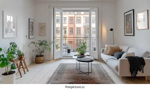 Modern Scandinavian Living Room Interior Design