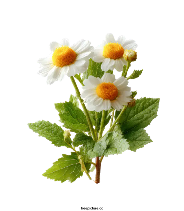 [Transparent Background PNG]Close up of a bunch of daisies