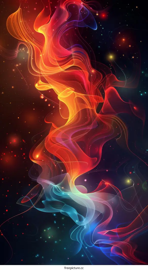 Abstract Colorful Smoke in the Universe