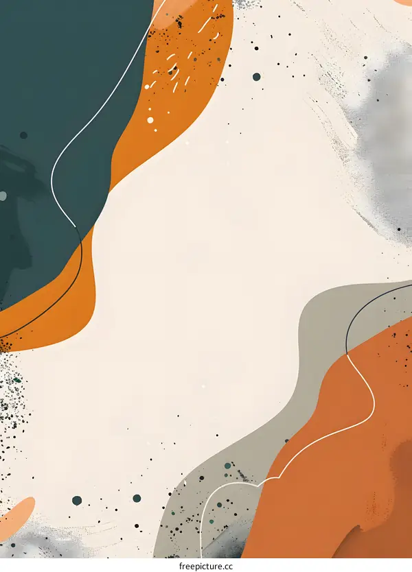 Abstract Background With Colorful Shapes And Dots