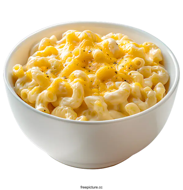 [Transparent Background PNG]A bowl of macaroni and cheese