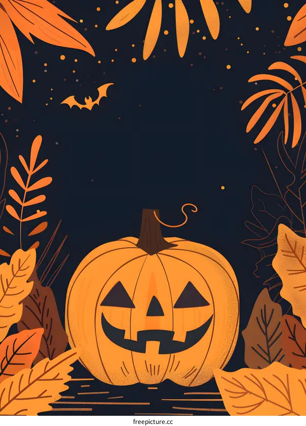 Halloween Pumpkin Background Illustration