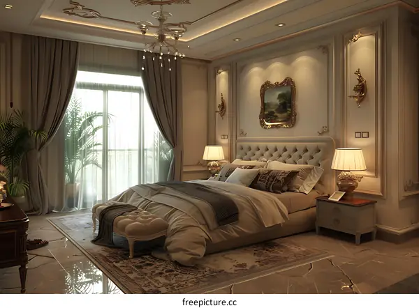 European-style bedroom renderings