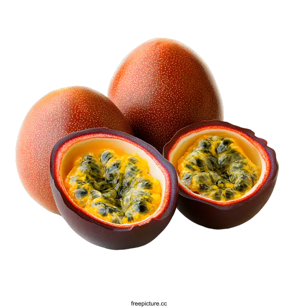 [Transparent Background PNG]Passion Fruit on White Background