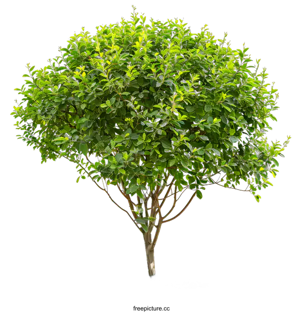 [Transparent Background PNG]Green Tree Isolated On White Background