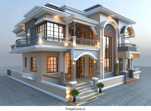 Modern Residential Building Exterior Design