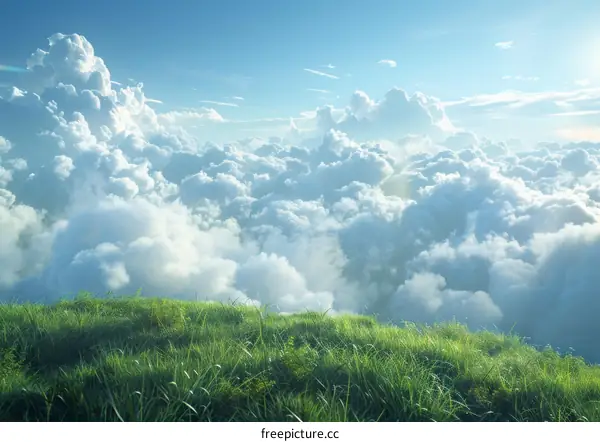 Hill Under the Blue Sky