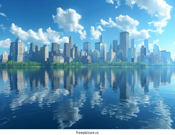 New York City Skyline from Across the East River