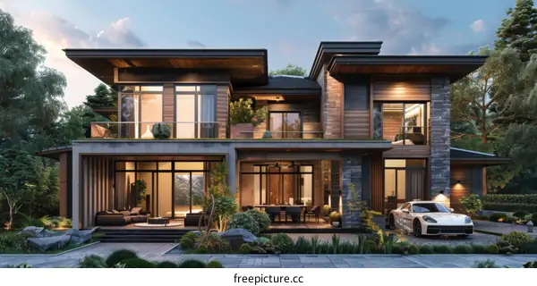 Modern Luxury House Exterior Design