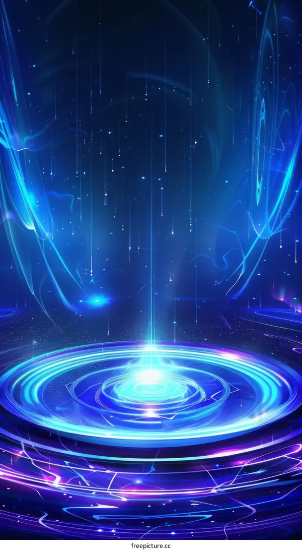 Blue abstract technology background