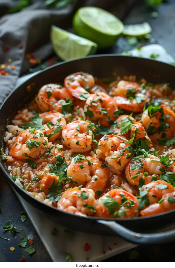 Easy Garlic Shrimp and Rice: A Spanish Delight