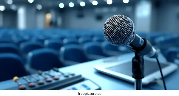 Conference Room Microphone and Auditorium