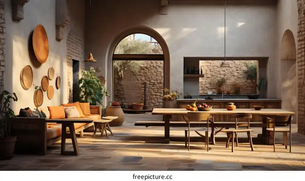 Modern Farmhouse Interior Design Living Room Kitchen Dining Room
