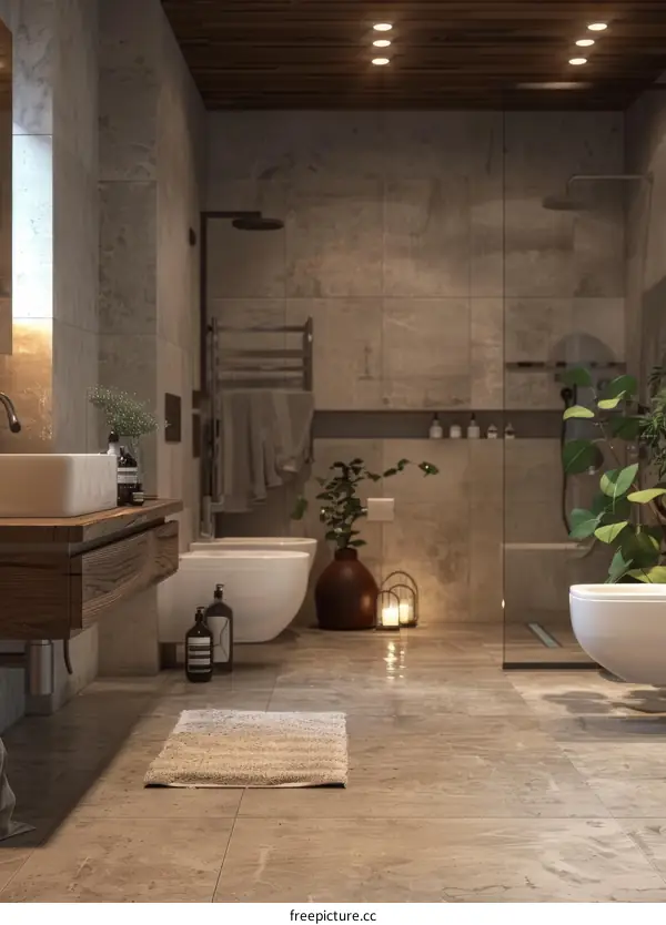 Modern Minimalist Bathroom Design Interior