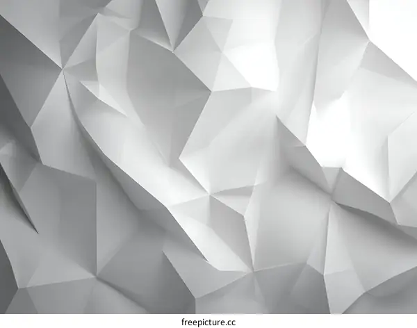 Abstract Geometric Crumpled Paper Design