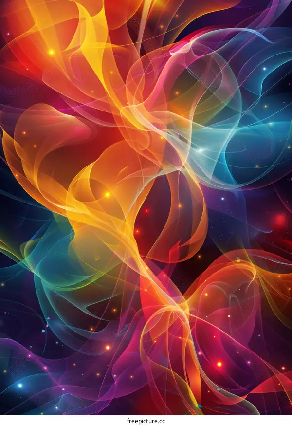 Cosmic Symphony: Vibrant Nebula Lights