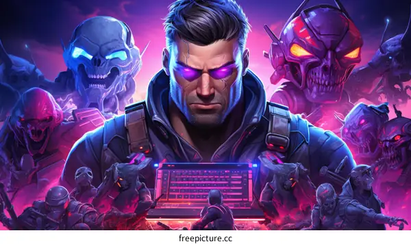 A soldier hacks into the enemy network to turn off the security system