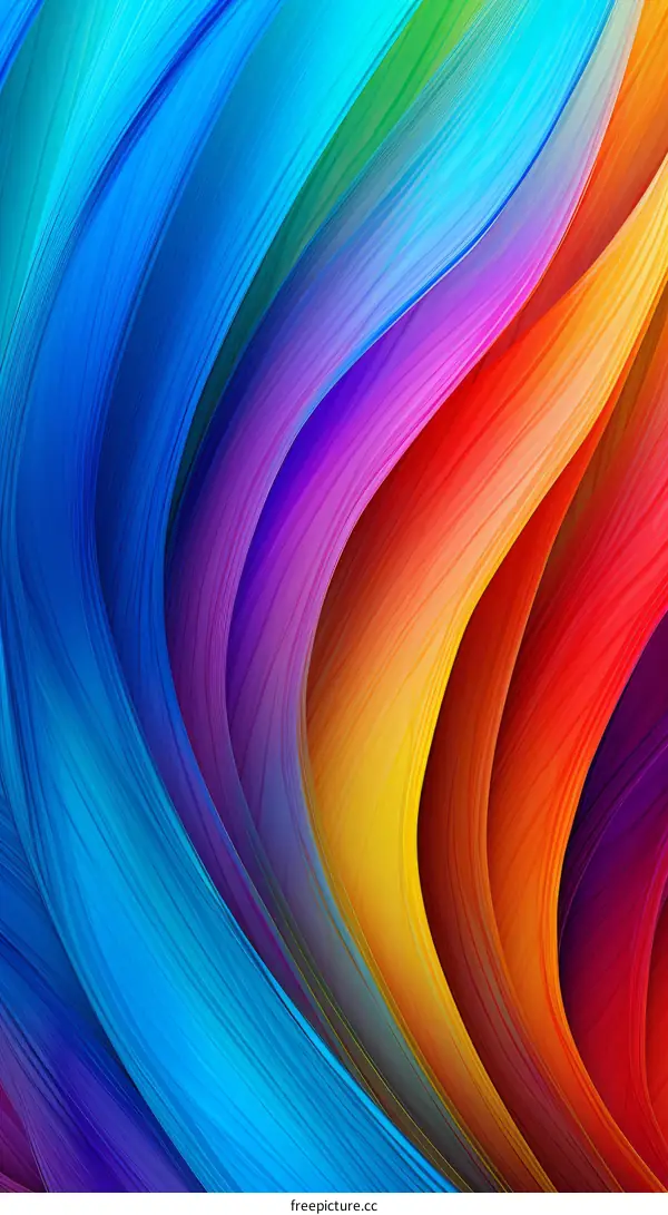 Colorful abstract background with vibrant waves