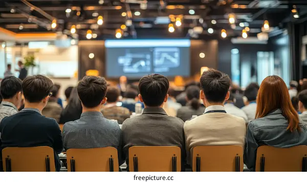 Business Conference Attendees Listening