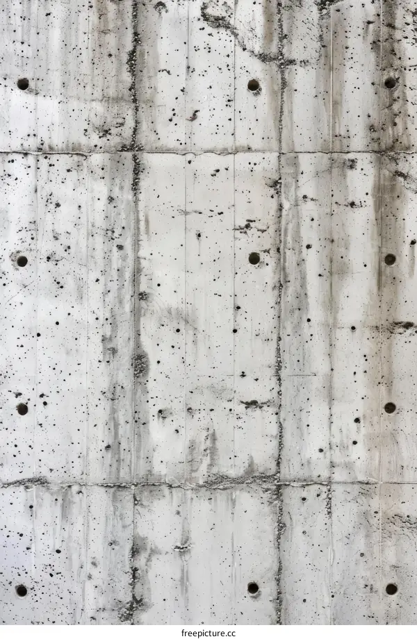 weathered concrete wall texture with holes