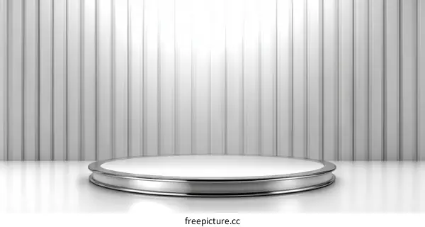 Modern Empty Round Stage for Product Presentation