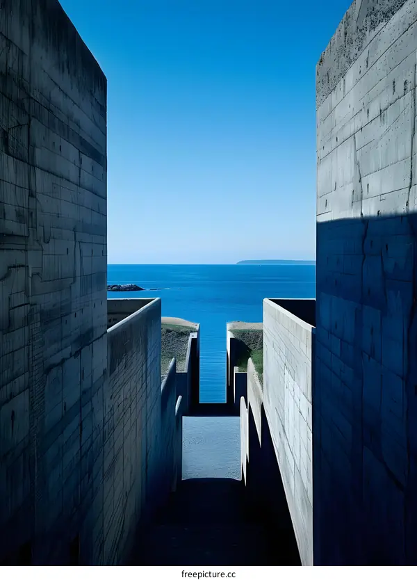 Concrete Structure with Ocean View