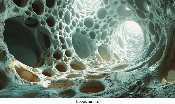 Surreal Alien Landscape Cave