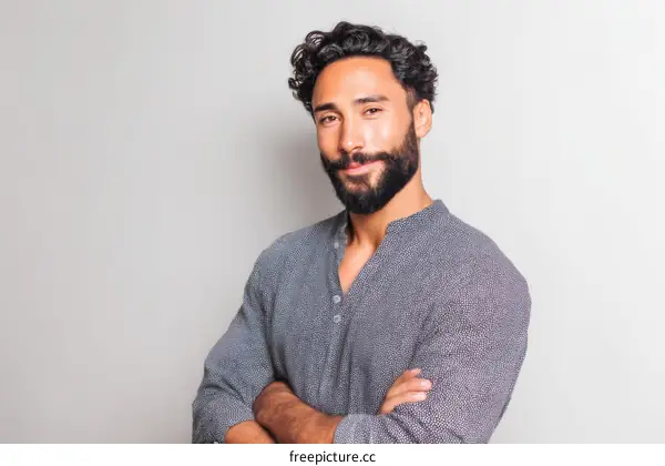 Portrait of a Man with a Confident Expression