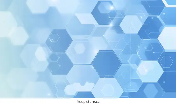 Abstract Geometric Background Design with Hexagons