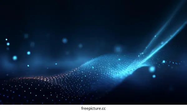 Abstract Digital Wave Background Design