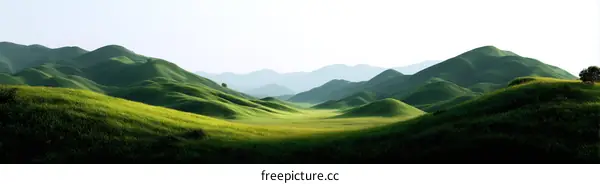 Serene Green Hillscape Landscape