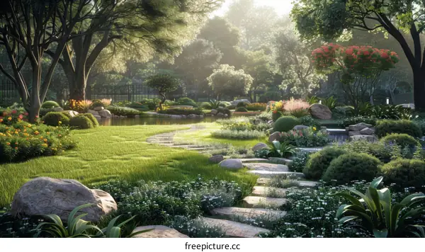 Landscape architecture design renderings