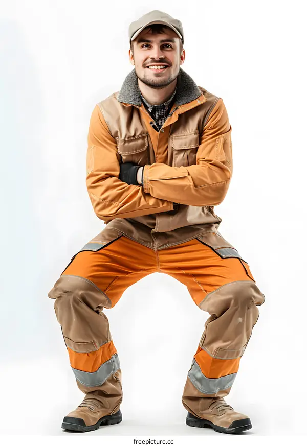 Construction Worker in Safety Gear
