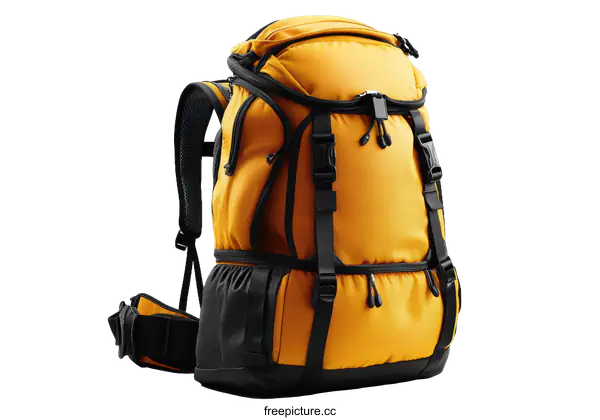 [Transparent Background PNG]Modern Hiking Backpack Design Illustration