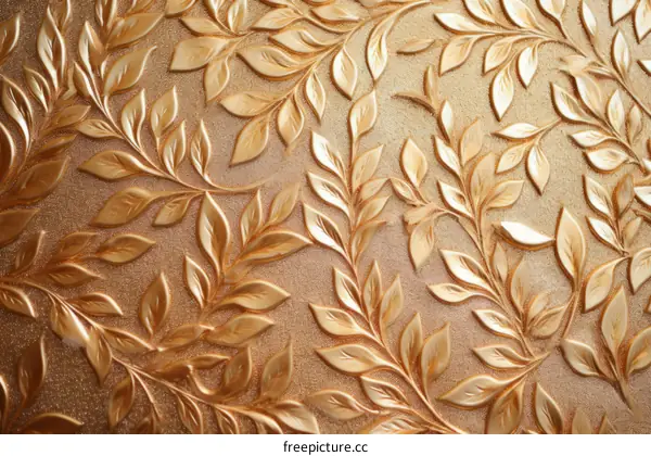 Golden leaves pattern