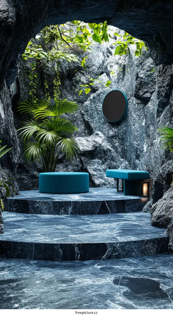 Modern Tropical Cave Interior Design