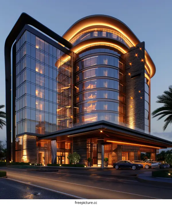 Modern Architectural Design of a Hotel