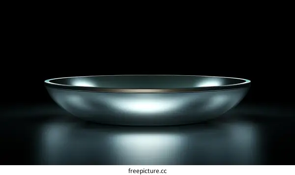 Modern Metal Bowl Abstract Background