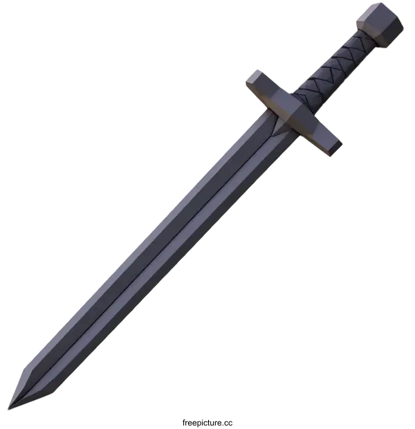 [Transparent Background PNG]Medieval Sword Illustration