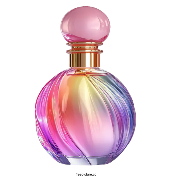 [Transparent Background PNG]Colorful Glass Perfume Bottle Design