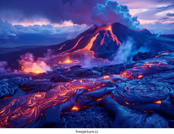 Hawaii Volcanoes National Park lava flow