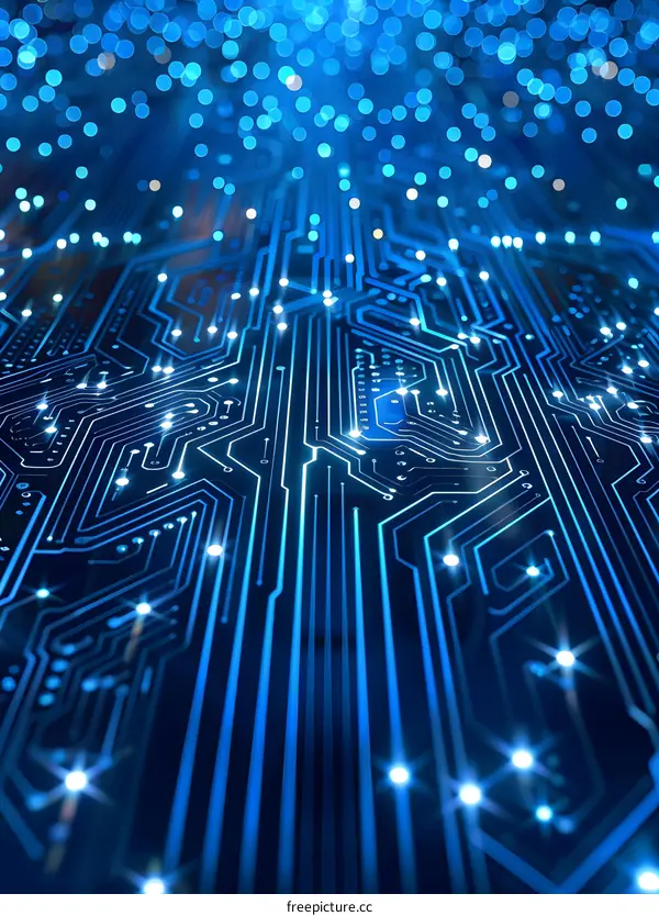 Futuristic Circuit Board Design