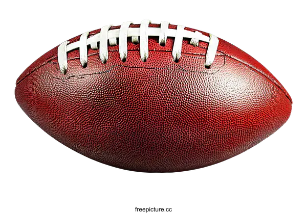 [Transparent Background PNG]Closeup of a Red American Football